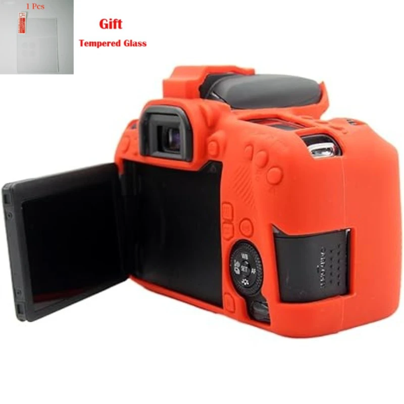 For Canon EOS 77D Protective Silicone camera bag photography accessories Camera Bag silicone case + free tempered film
For Canon EOS 77D Protective Silicone camera bag photography accessories Camera Bag silicone case + free tempered film