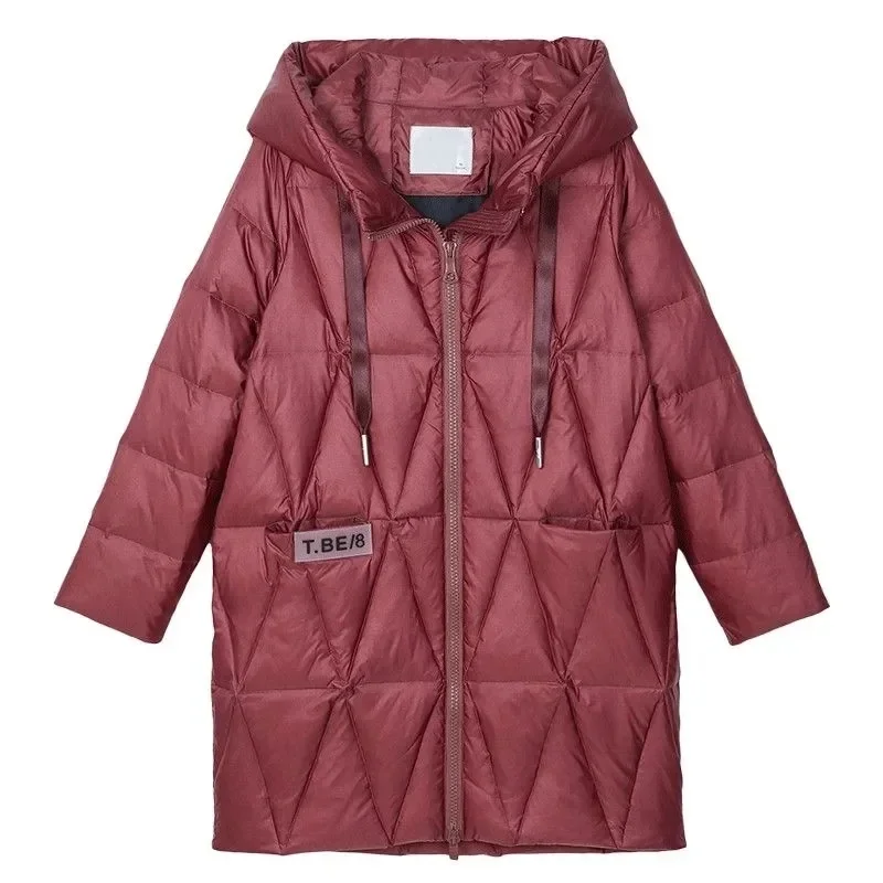 Pop Pop 2025 New Winter Clothes Loose Hooded Medium Length Down Cotton Jacket Parka Women's Large Size Thickened Bright Cotton C
Pop Pop 2025 New Winter Clothes Loose Hooded Medium Length Down Cotton Jacket Parka Women's Large Size Thickened Bright Cotton C