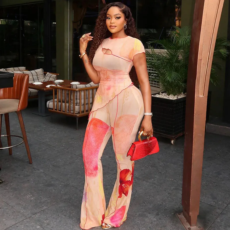 Elegant Floral Printed Two Piece Sets Women Outfits Short Sleeve Cutout Asymmetrical Top and Wide Leg Pants New in Matching Sets
Elegant Floral Printed Two Piece Sets Women Outfits Short Sleeve Cutout Asymmetrical Top and Wide Leg Pants New in Matching Sets