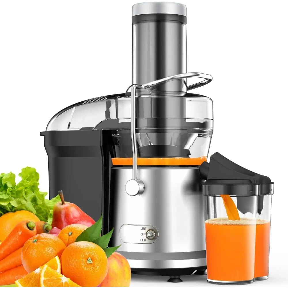 High-Power 1200W Juicer with 3.2 Wide Feed Chute for Whole Fruit and Vegetables, Dual-Speed Centrifugal Extractor, Heavy Duty Fu 
High-Power 1200W Juicer with 3.2 Wide Feed Chute for Whole Fruit and Vegetables, Dual-Speed Centrifugal Extractor, Heavy Duty Fu