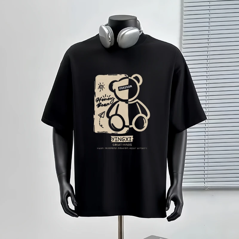 High-quality cotton printed T-shirts for men and women in summer 2025 loose and casual round-neck short-sleeved tops 0718
High-quality cotton printed T-shirts for men and women in summer 2025 loose and casual round-neck short-sleeved tops 0718