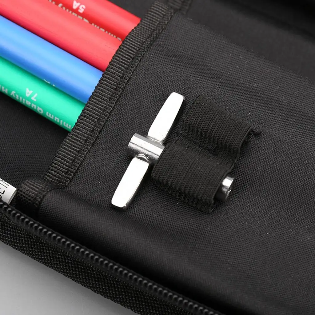 Drumstick Holder Cotton Padded Drumstick Bag Waterproof Oxford Case Instrument Accessory for Drum Set Practice
Drumstick Holder Cotton Padded Drumstick Bag Waterproof Oxford Case Instrument Accessory for Drum Set Practice