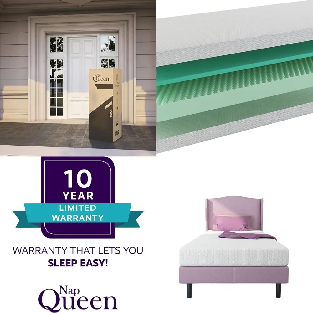 White Twin Size Rainbow Memory Foam Mattress for Youth Rooms and Day-Bunk Beds
White Twin Size Rainbow Memory Foam Mattress for Youth Rooms and Day-Bunk Beds