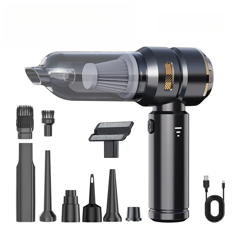 2-in-1 Portable Car Vacuum Cleaner Strong Suction Handheld Dust Blower Inflator 6000mAh Battery Home Car Dual Use
2-in-1 Portable Car Vacuum Cleaner Strong Suction Handheld Dust Blower Inflator 6000mAh Battery Home Car Dual Use