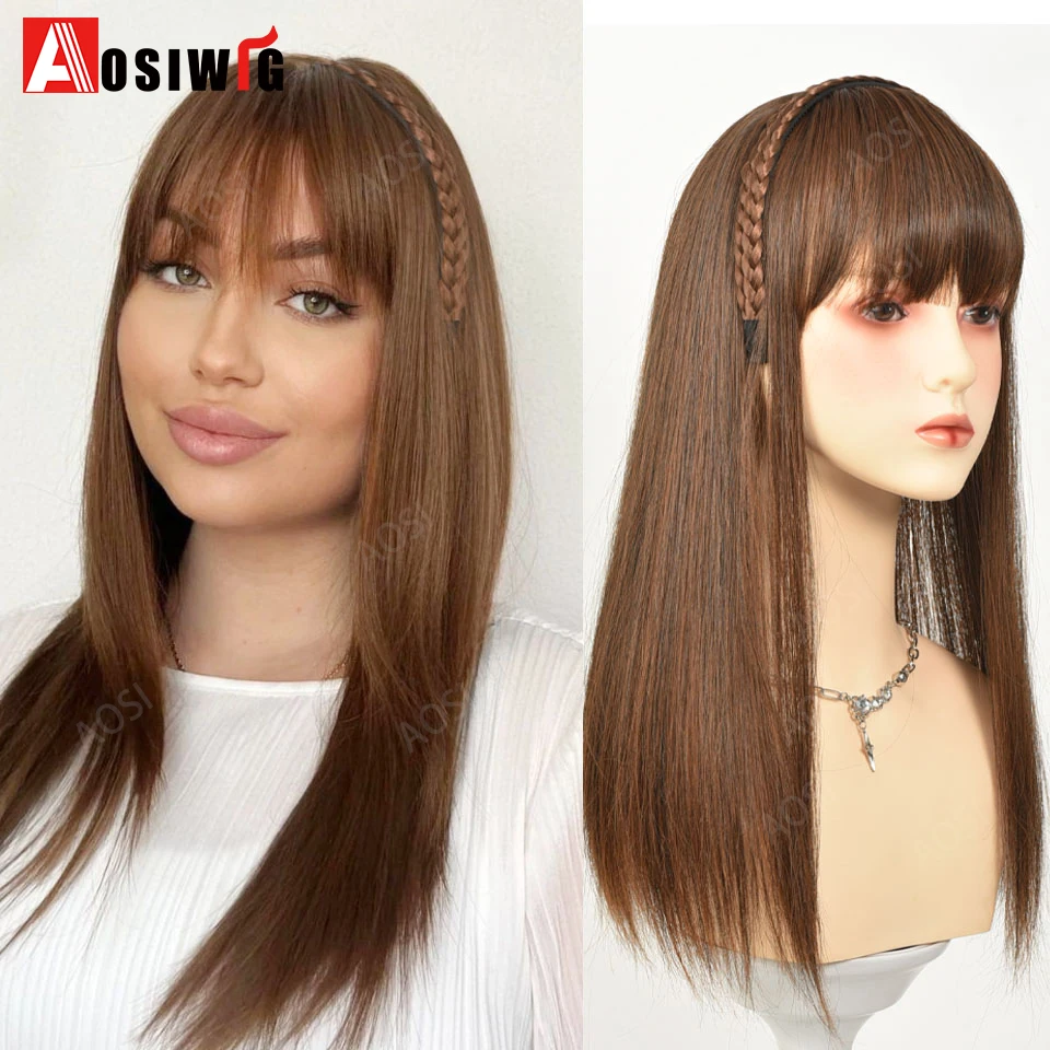 18 Inches braids Headband Hair Toppers Synthetic Long Straight Wig Fluffy Hair Extension Accessory Heat Resistance Fiber Wig For
18 Inches braids Headband Hair Toppers Synthetic Long Straight Wig Fluffy Hair Extension Accessory Heat Resistance Fiber Wig For