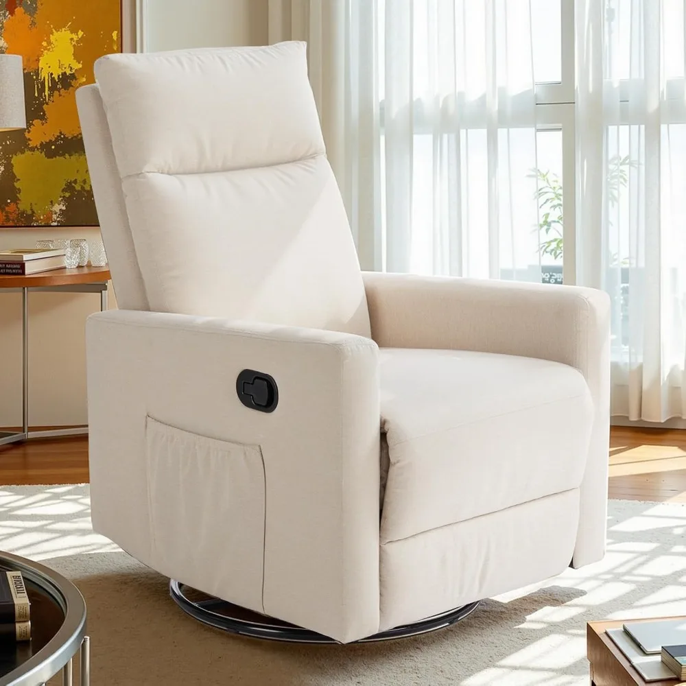 Recliner Chair, 360 Swivel Rocker Chair for Adults, Glider Rocker Recliners, Nursery Chairs for Living Room
Recliner Chair, 360 Swivel Rocker Chair for Adults, Glider Rocker Recliners, Nursery Chairs for Living Room