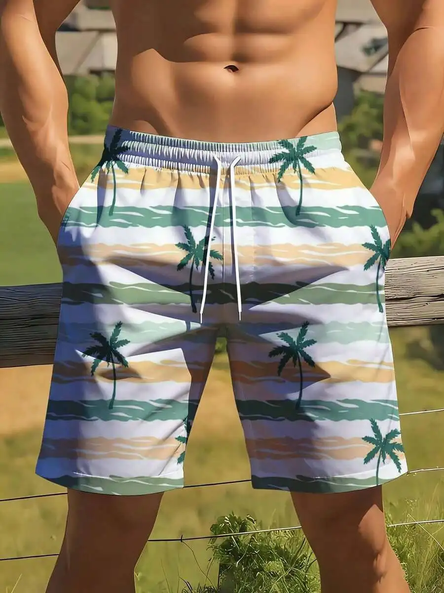 Mens Tropical Palm Tree Print Swim Trunks Beach Shorts Summer Vacation Outdoor Wear
Mens Tropical Palm Tree Print Swim Trunks Beach Shorts Summer Vacation Outdoor Wear