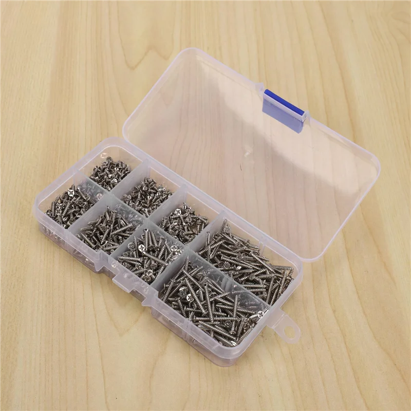 Y51A-3200 шт. набор саморезов из нержавеющей стали, стопорная гайка, наборы винтов для гвоздей с деревянной резьбой M2 
Y51A-3200 шт. набор саморезов из нержавеющей стали, стопорная гайка, наборы винтов для гвоздей с деревянной резьбой M2