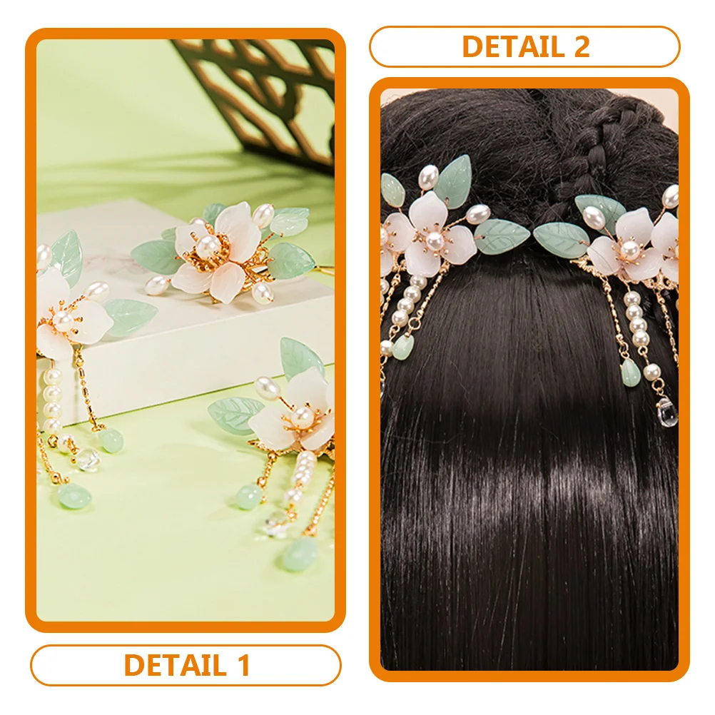 2 Pcs Retro Chinese Hair Accessories Tassel Hairpin for Parties Ceremonies Daily Wear Flower Clip Barrette Women Hair
2 Pcs Retro Chinese Hair Accessories Tassel Hairpin for Parties Ceremonies Daily Wear Flower Clip Barrette Women Hair