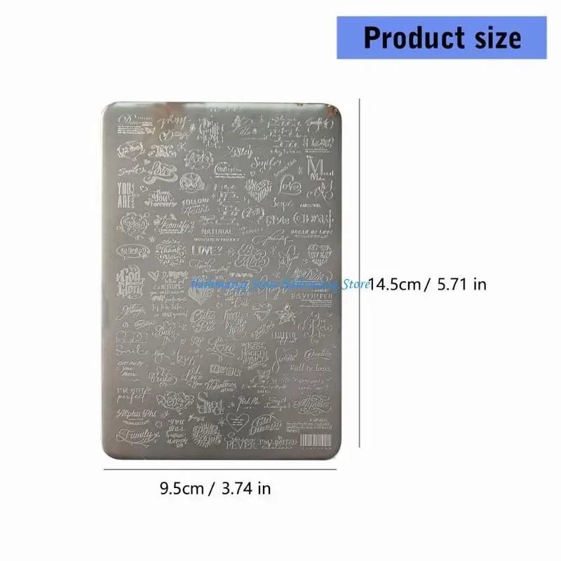 573B Elegant Nails Art Stamping Plate Stainless Steel Nails Stencil Plate Heart Themed for Various Decorations and Family Fun
573B Elegant Nails Art Stamping Plate Stainless Steel Nails Stencil Plate Heart Themed for Various Decorations and Family Fun