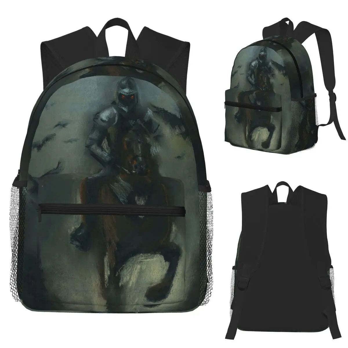 Жуткий темный рыцарь Райдер, готический студенческий рюкзак с рисунком, школьная сумка, походный дорожный рюкзак для мужчин и женщин, сумка для книг, сумки на плечо
Жуткий темный рыцарь Райдер, готический студенческий рюкзак с рисунком, школьная сумка, походный дорожный рюкзак для мужчин и женщин, сумка для книг, сумки на плечо
