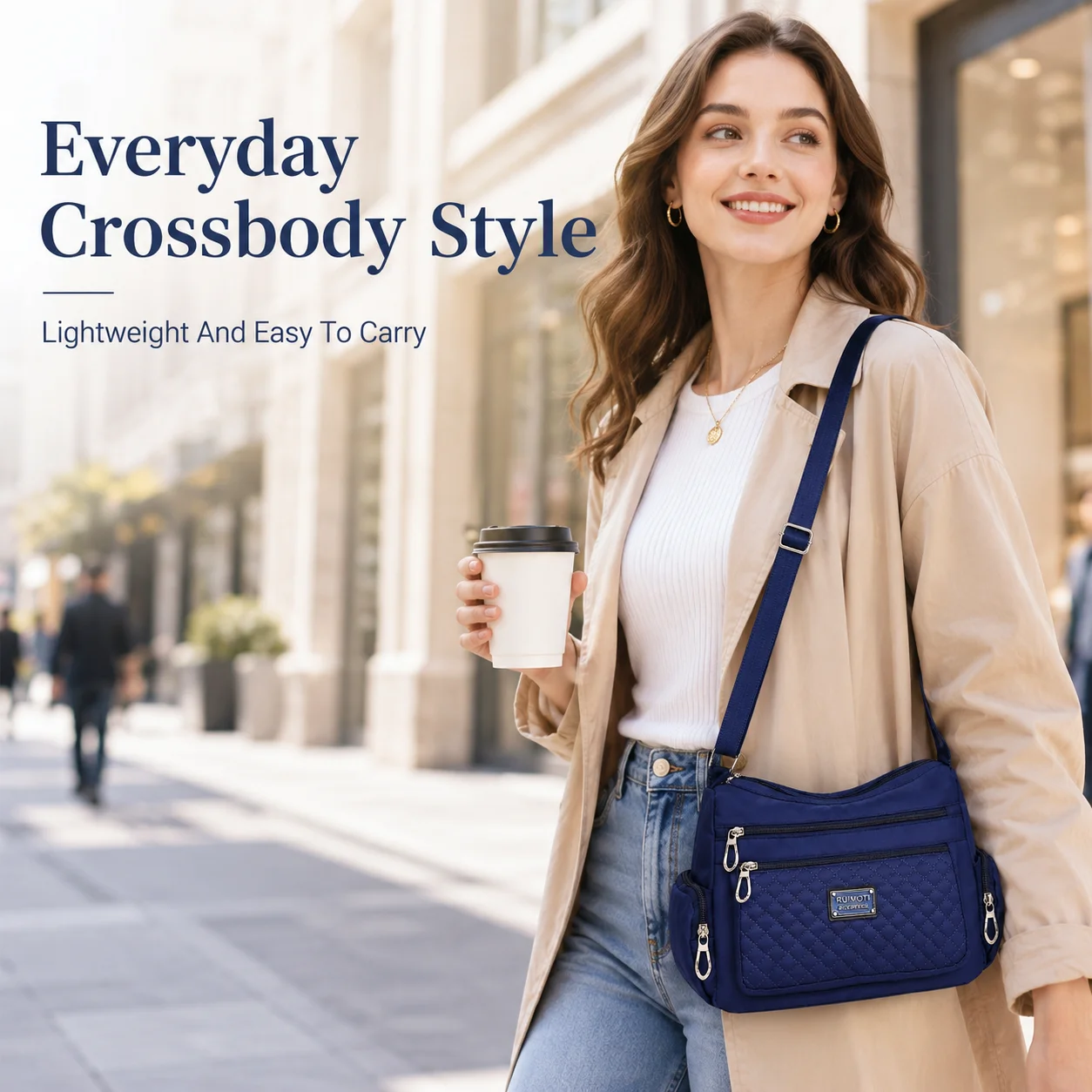 Large Capacity Quilted Ladies Shoulder Bag Waterproof Multi Zipper Pocket CrossbodyBag Casual Handbag For Daily Travel Shopping
Large Capacity Quilted Ladies Shoulder Bag Waterproof Multi Zipper Pocket CrossbodyBag Casual Handbag For Daily Travel Shopping