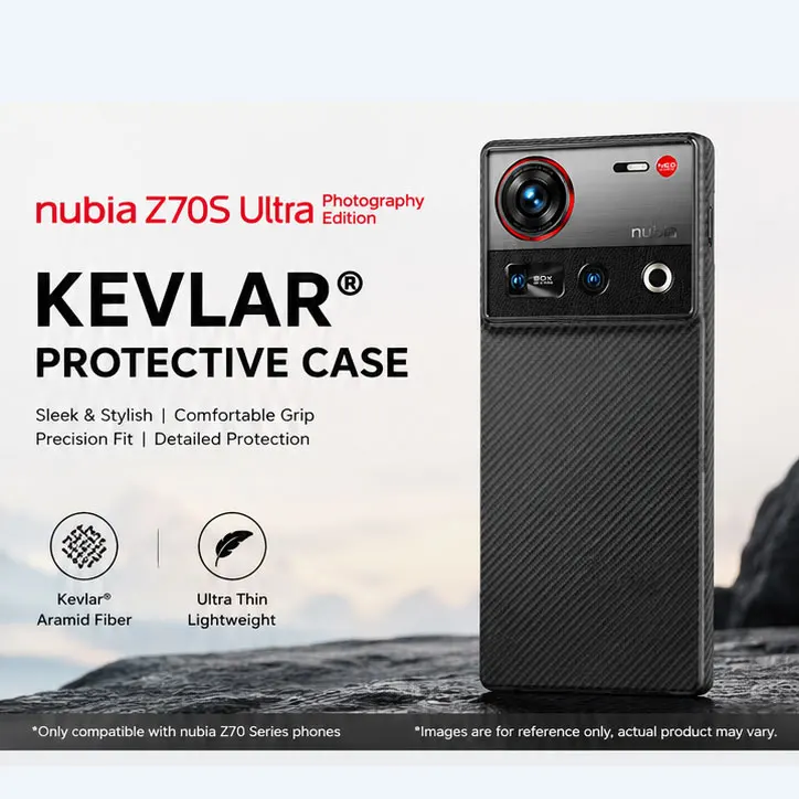Original Style Kevlar Aramid Fiber Phone Case for nubia Z70 Ultra Z70S Ultra Thin Protective Cover
Original Style Kevlar Aramid Fiber Phone Case for nubia Z70 Ultra Z70S Ultra Thin Protective Cover