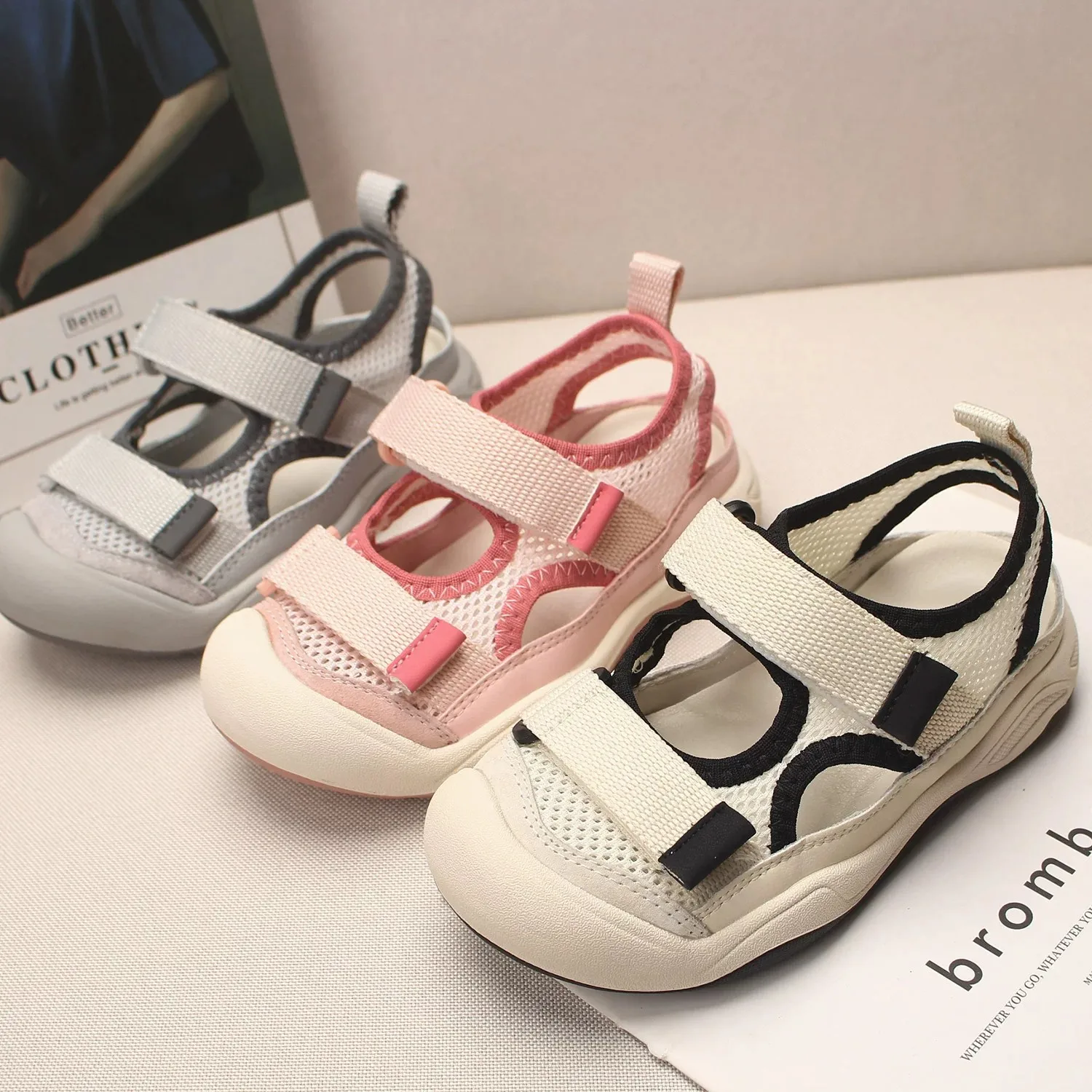 Kids'Casual Shoes Sandals Solid Color PU Leather Summer Flat Bottom Shoes For Girls Anti-slip Pink White Shoes Size 26-36
Kids'Casual Shoes Sandals Solid Color PU Leather Summer Flat Bottom Shoes For Girls Anti-slip Pink White Shoes Size 26-36