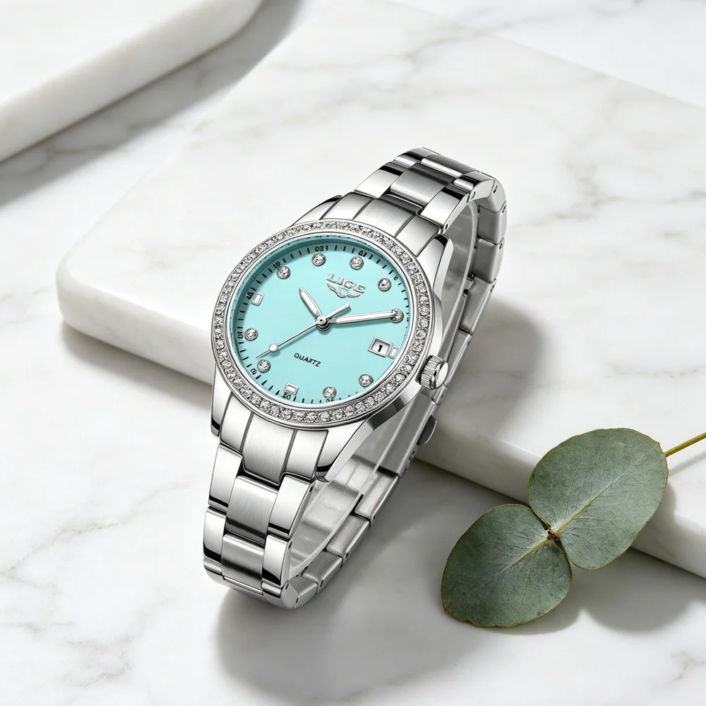 LIGE New Luxury Ladies Wristwatches Fashion Diamond Women's Quartz Watches Top Brand Woman's Gifts Clock Calendar Stainless
LIGE New Luxury Ladies Wristwatches Fashion Diamond Women's Quartz Watches Top Brand Woman's Gifts Clock Calendar Stainless