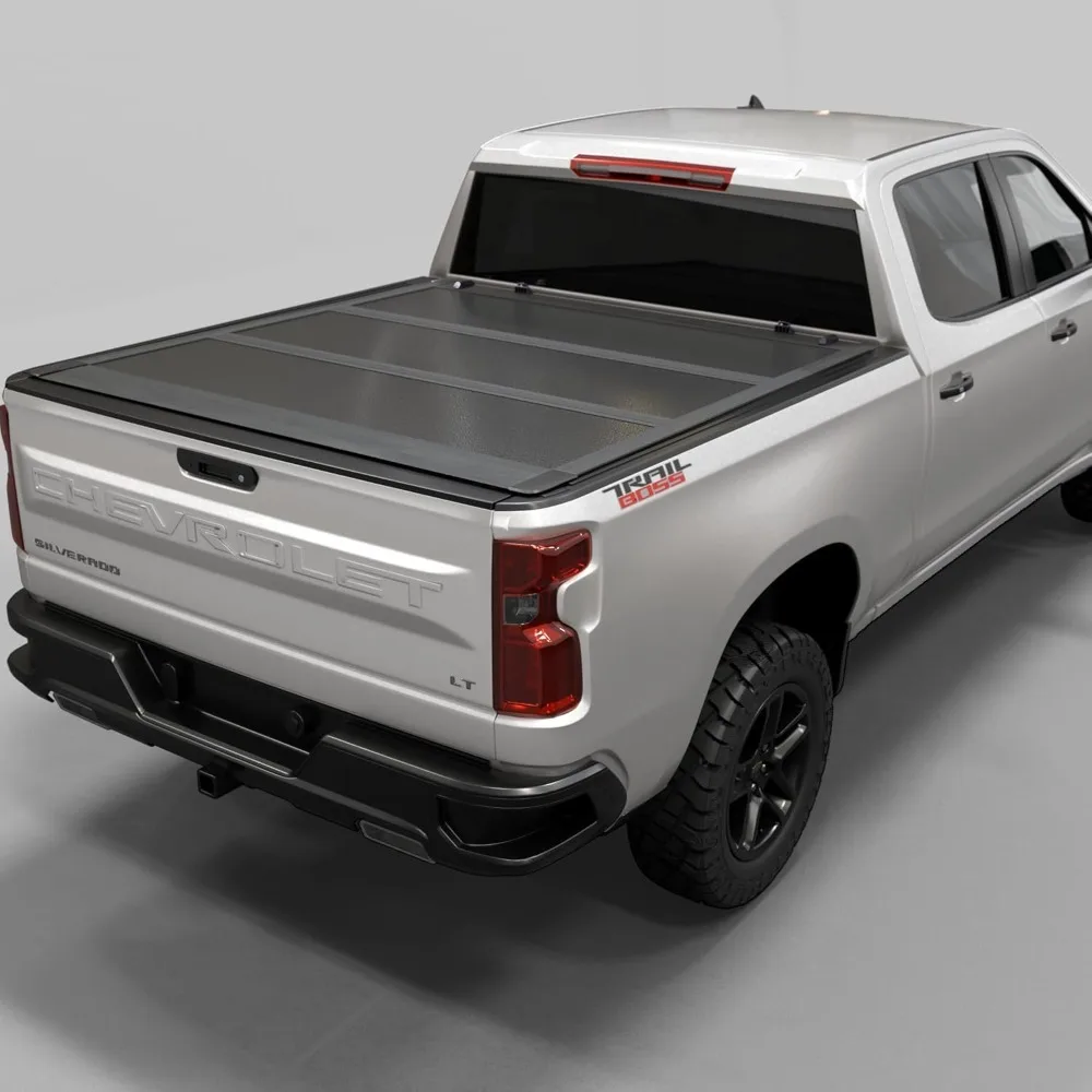 Low Profile Hard Folding Truck Bed Tonneau Cover 2019-2026 Chevy GMC Silverado Sierra 1500 5.8ft 69.6in, Custom
Low Profile Hard Folding Truck Bed Tonneau Cover 2019-2026 Chevy GMC Silverado Sierra 1500 5.8ft 69.6in, Custom