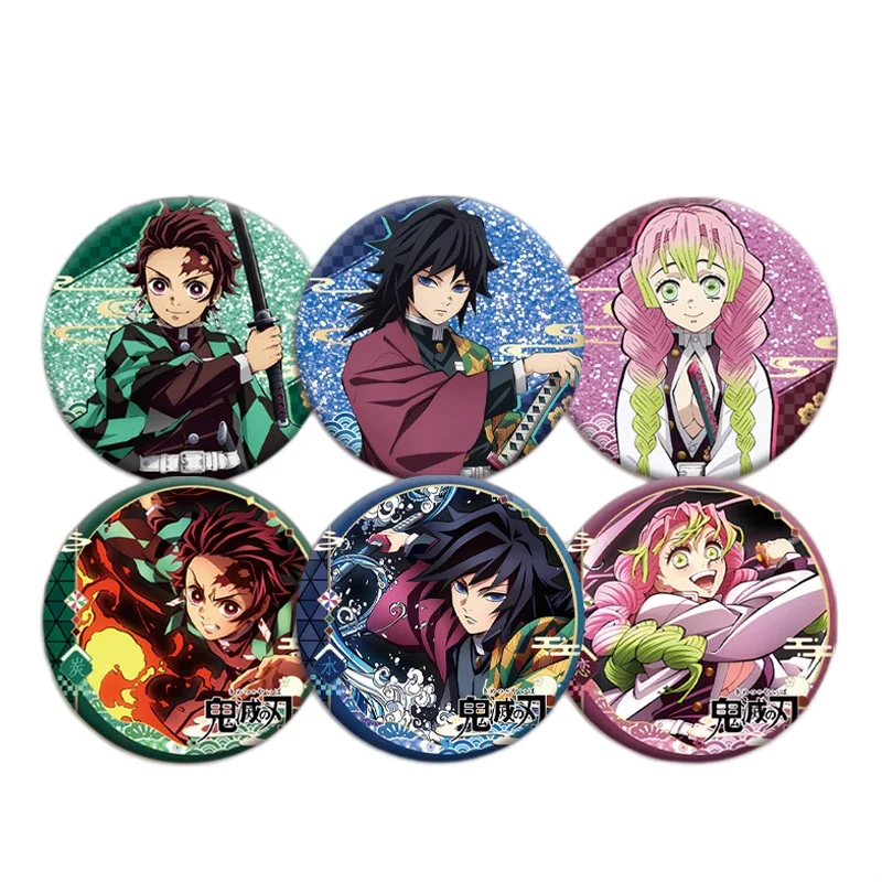 Demon Slayer Liquid Glitter Flowing Sand Badge - Double-Sided Design | Tanjiro, Giyu, and Mitsuri Sparkling Glitter Collectible Brooches | Durable Pins, Suitable for Backpacks, Jackets, and Cosplay Wear. | The Ideal Gift for Demon Slayer Fans
Demon Slayer Liquid Glitter Flowing Sand Badge - Double-Sided Design | Tanjiro, Giyu, and Mitsuri Sparkling Glitter Collectible Brooches | Durable Pins, Suitable for Backpacks, Jackets, and Cosplay Wear. | The Ideal Gift for Demon Slayer Fans