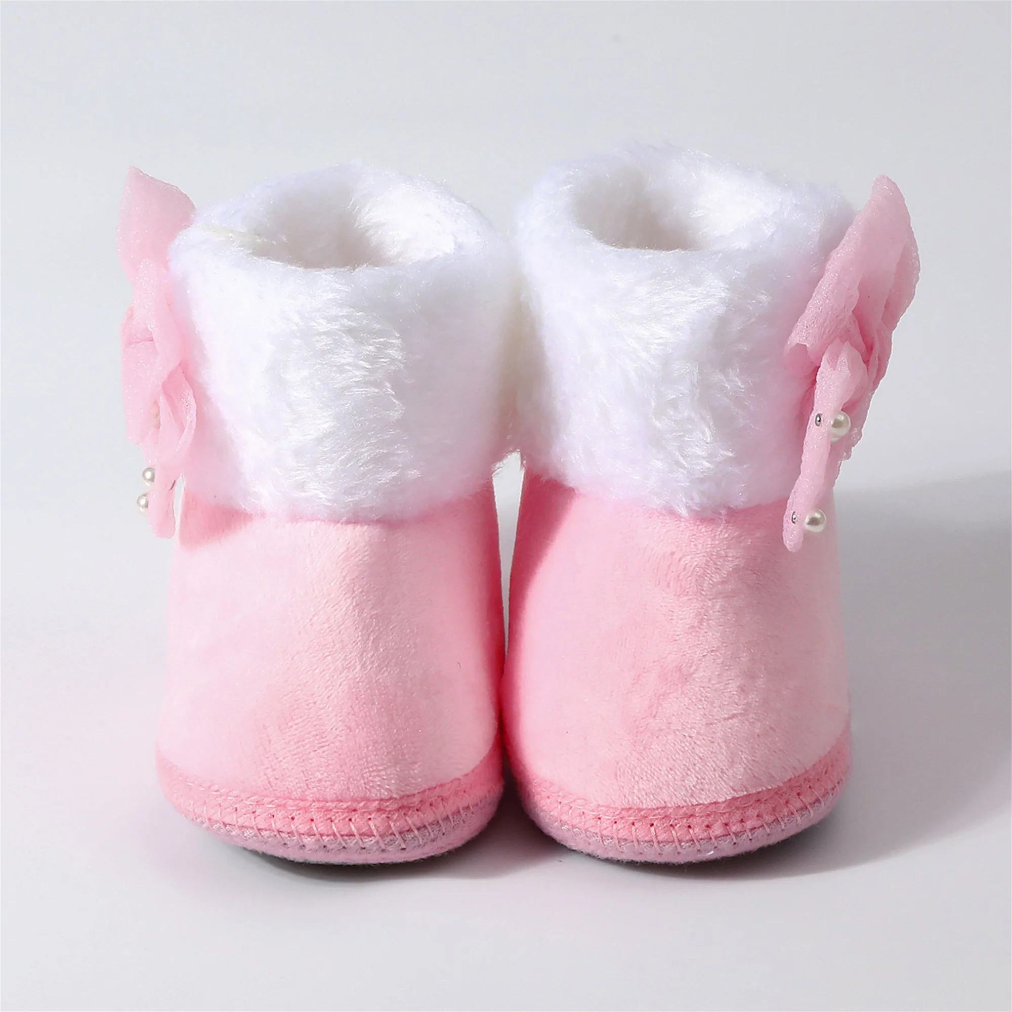 Cute Baby Girls Winter Boots Warm Faux Fur Lined Soft Sole Non-slip First Walker Shoes with Adorable Bow Detail
Cute Baby Girls Winter Boots Warm Faux Fur Lined Soft Sole Non-slip First Walker Shoes with Adorable Bow Detail