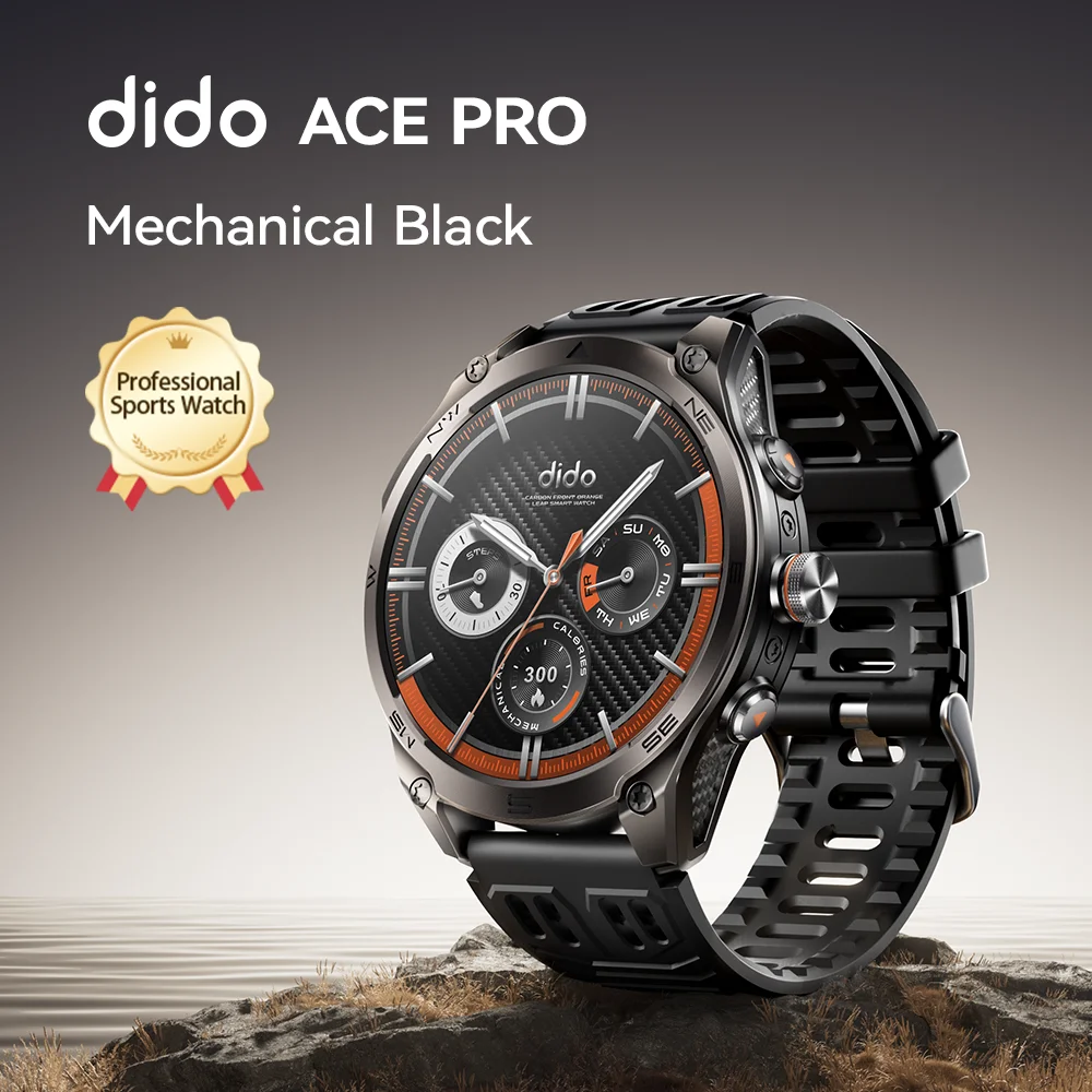 Dido Ace Pro GPS Smartwatch AMOLED 20-Day Battery Heart Rate SpO2 Sleep Tracker IP68 Waterproof 100+ Sport Modes Bluetooth Call
Dido Ace Pro GPS Smartwatch AMOLED 20-Day Battery Heart Rate SpO2 Sleep Tracker IP68 Waterproof 100+ Sport Modes Bluetooth Call