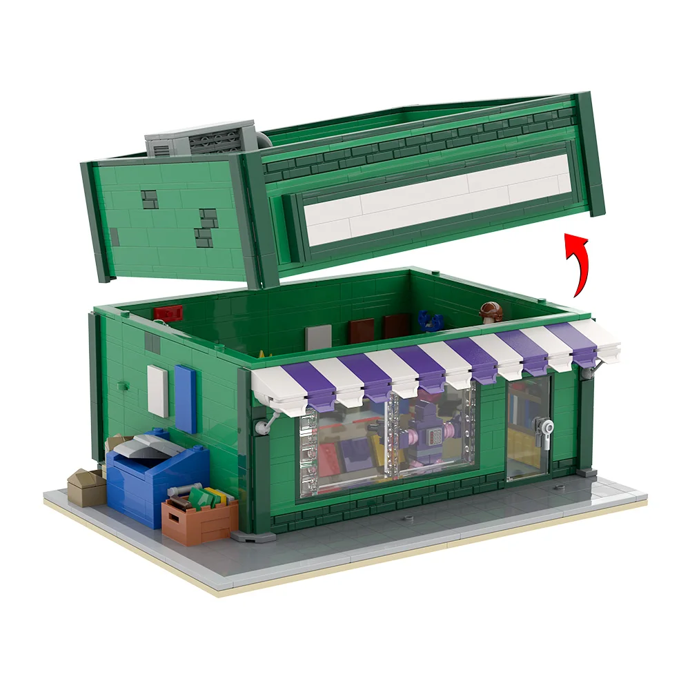 Gobricks MOC Simpsoned Anime Baseball Card Shop Building Blocks Model Springfield The Android's Dungeon Modular Bricks Toys Gift
Gobricks MOC Simpsoned Anime Baseball Card Shop Building Blocks Model Springfield The Android's Dungeon Modular Bricks Toys Gift