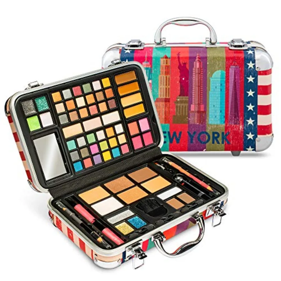 Makeup Kit Gift Set - 41 Eye Shadows 7 Body Glitters 1 Lip Liner Pencil 1 Lipstick 4 Blushes Eye Liner Pencil 5 Concealers 2 Li
Makeup Kit Gift Set - 41 Eye Shadows 7 Body Glitters 1 Lip Liner Pencil 1 Lipstick 4 Blushes Eye Liner Pencil 5 Concealers 2 Li