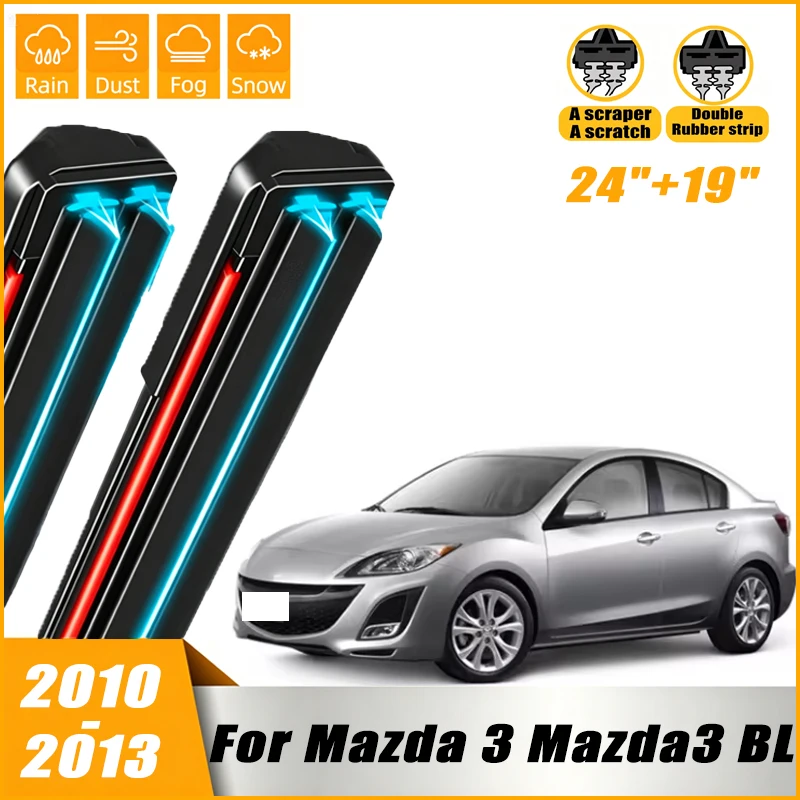 2pcs Front Windshield Windscreen Wiper Blades For Mazda 3 Mazda3 BL MK2 2010 2011 2012 2013 Window Rain Brushes 24"+19"
2pcs Front Windshield Windscreen Wiper Blades For Mazda 3 Mazda3 BL MK2 2010 2011 2012 2013 Window Rain Brushes 24"+19"