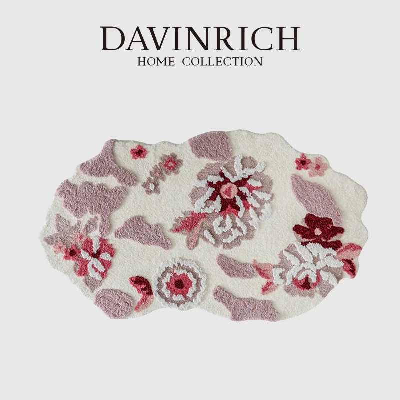 DAVINRICH Peach Blossom Hand Tufting Carpet Pink Floral Irregular Area Rugs Super Soft Floor Mat For Living Room Balcony Bedside
DAVINRICH Peach Blossom Hand Tufting Carpet Pink Floral Irregular Area Rugs Super Soft Floor Mat For Living Room Balcony Bedside