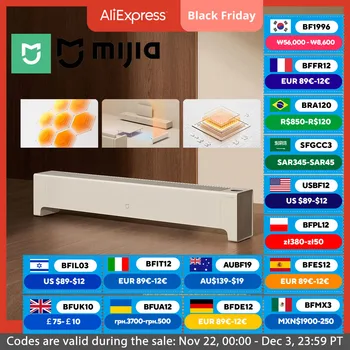 MIJIA Graphene Baseboard Heater 2 Fast Heating Home Room Heater 2200W Built-in Thermostat IPX4 Waterproof 220V CN Version