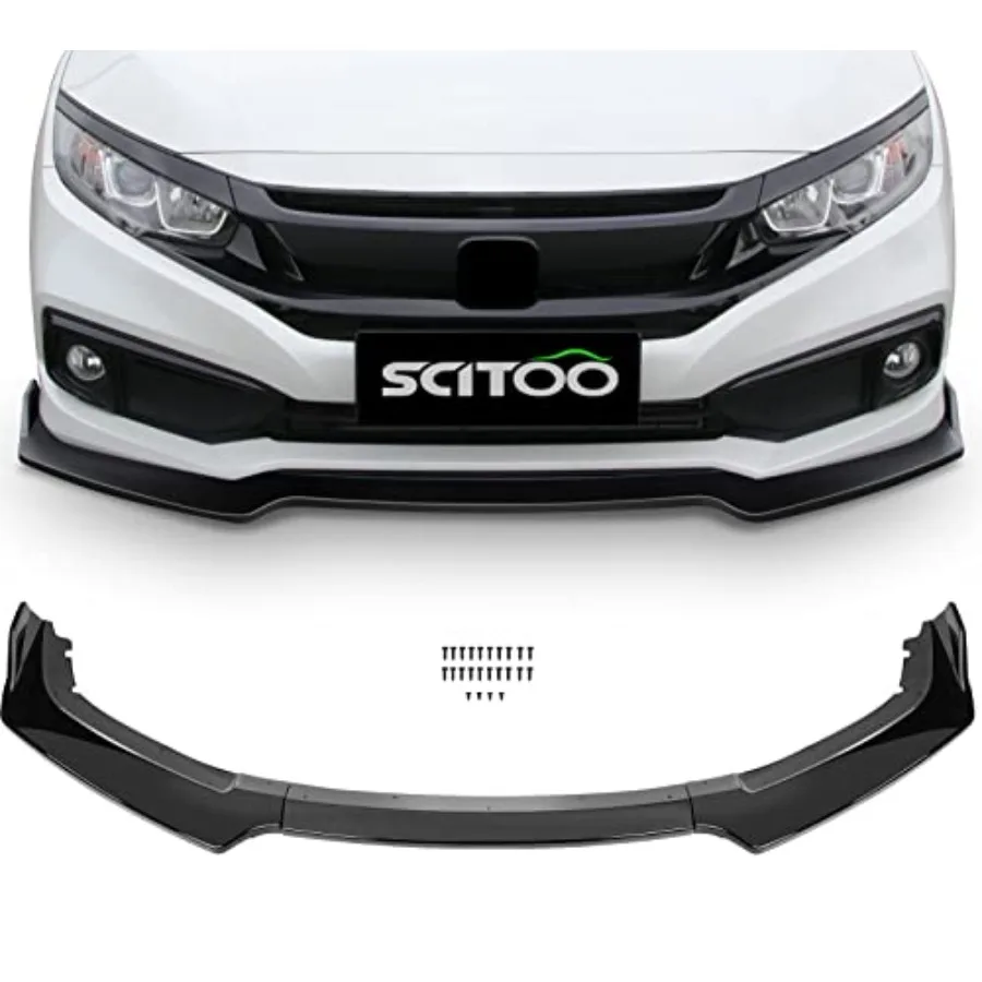 3PCS Black PP Front Bumper Body Kit Spoiler Chin Spoiler Front Bumper Lip Fit for 2016-2020 for Honda Civic
3PCS Black PP Front Bumper Body Kit Spoiler Chin Spoiler Front Bumper Lip Fit for 2016-2020 for Honda Civic