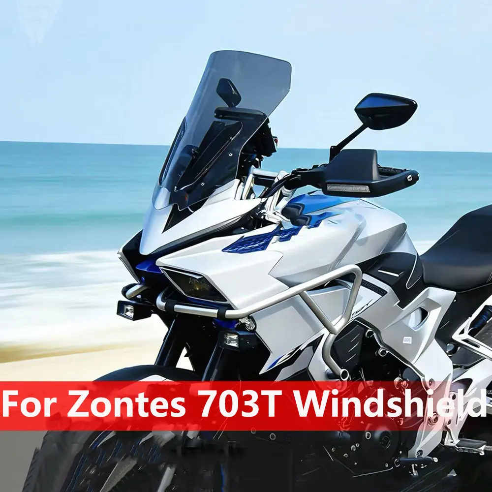 For Zontes703T motorcycle Heighten Windshield Wind Protection Windscreen Screen Wind Shield Thickened Deflector Accessories
For Zontes703T motorcycle Heighten Windshield Wind Protection Windscreen Screen Wind Shield Thickened Deflector Accessories