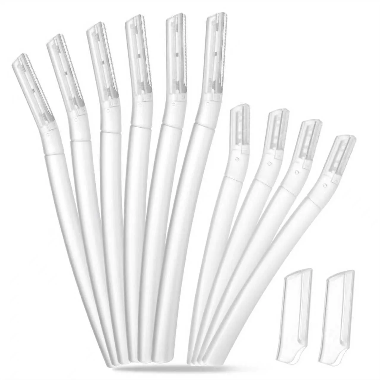 Dermaplane Razor for Women Face, 10PCS Eyebrow Razors with Storage Case, Professional Dermaplaning Tool for Peach Fuzz Removal &