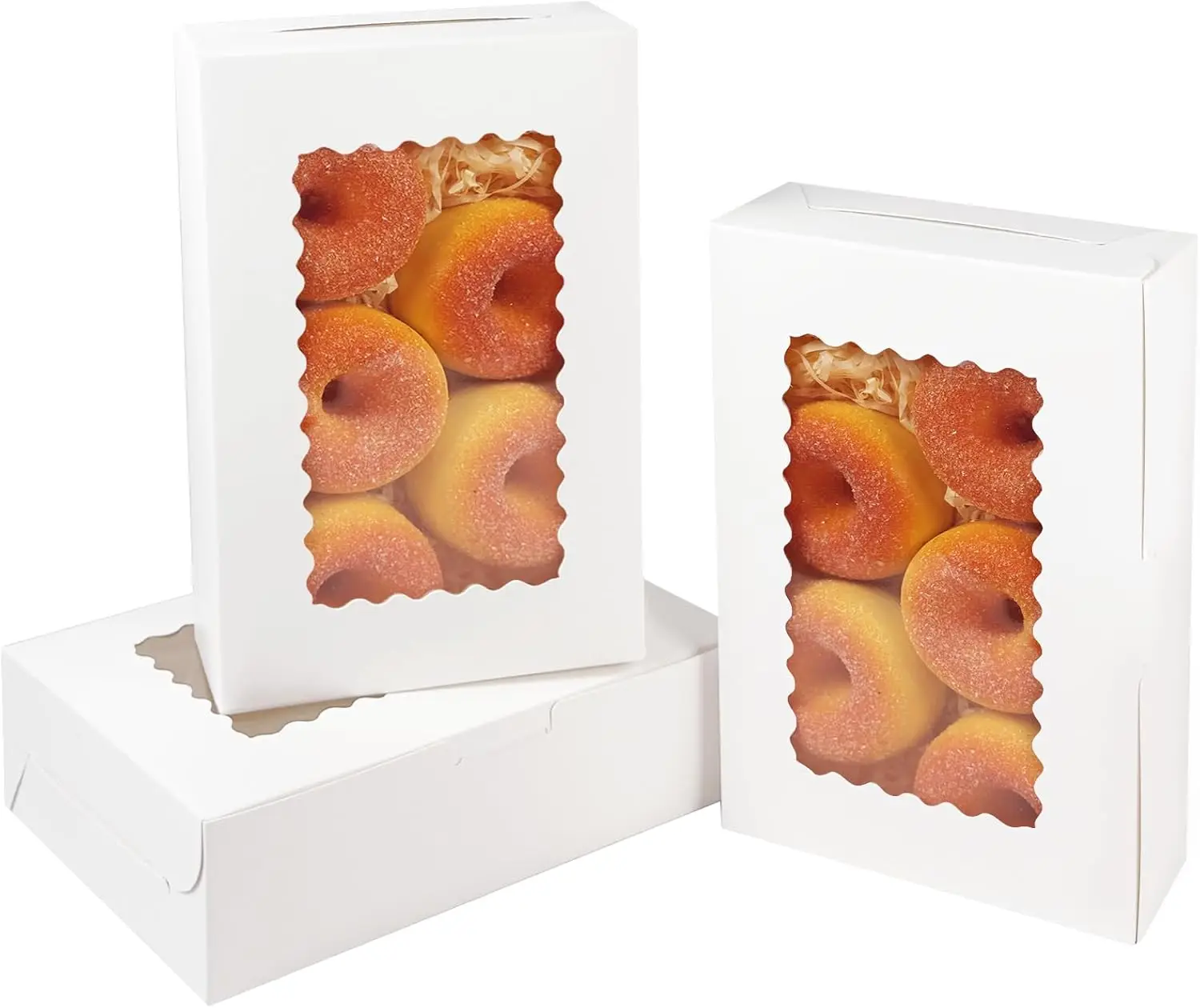 White Cookie Box with Window 15Pcs Pastry Macaron Bakery Box for Gift Giving
White Cookie Box with Window 15Pcs Pastry Macaron Bakery Box for Gift Giving