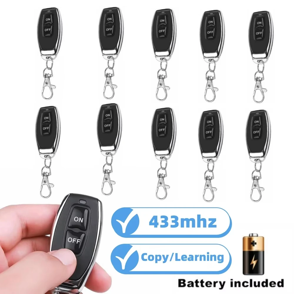 433Mhz Wireless RF Remote Control Electric Auto Cloning Duplicator Garage Opener Learning Copy Code Controller for Door Gate
433Mhz Wireless RF Remote Control Electric Auto Cloning Duplicator Garage Opener Learning Copy Code Controller for Door Gate