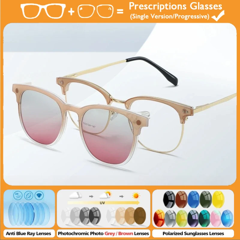 KIZN модные поляризационные солнцезащитные очки для близорукости с магнитом на клипсе по рецепту, женские овальные очки для вождения, прогрессивная защита от ультрафиолета, Рождество
KIZN модные поляризационные солнцезащитные очки для близорукости с магнитом на клипсе по рецепту, женские овальные очки для вождения, прогрессивная защита от ультрафиолета, Рождество