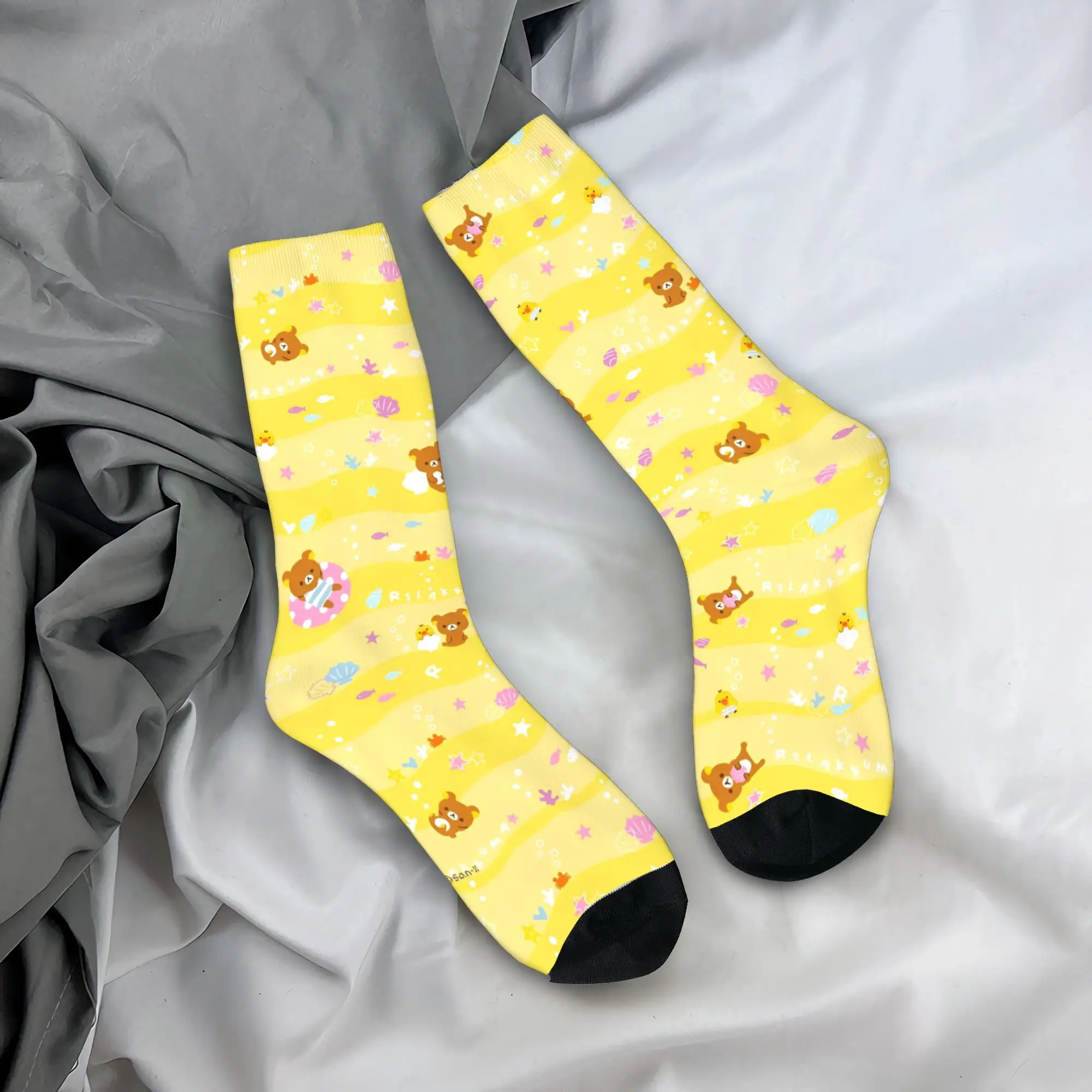 Носки Rilakkuma Design, чулки с графическим рисунком, нескользящие носки для пар, высококачественные осенние забавные носки для бега
Носки Rilakkuma Design, чулки с графическим рисунком, нескользящие носки для пар, высококачественные осенние забавные носки для бега