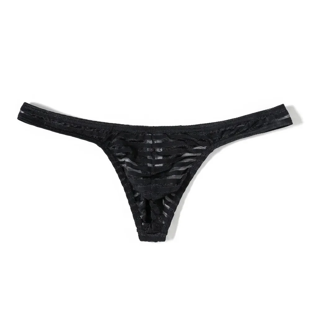 Fashion Sexy Underwear Men's Transparent Briefs G-String Thong T-Back Breathable Low Waist Striped See Through Gay Underpants
Fashion Sexy Underwear Men's Transparent Briefs G-String Thong T-Back Breathable Low Waist Striped See Through Gay Underpants