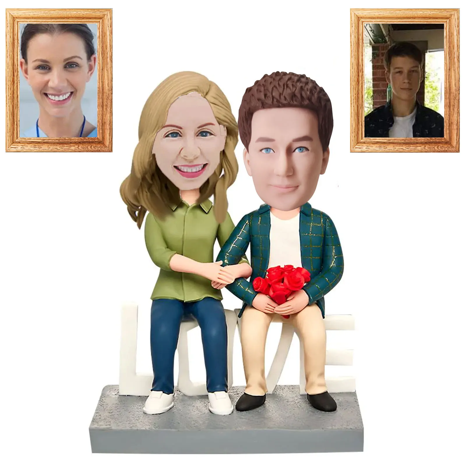 Изготовленная на заказ пара пупс, ручная работа по индивидуальному заказу Bobble Heads для взрослых из изображения, статуэтка по индивидуальному заказу
Изготовленная на заказ пара пупс, ручная работа по индивидуальному заказу Bobble Heads для взрослых из изображения, статуэтка по индивидуальному заказу