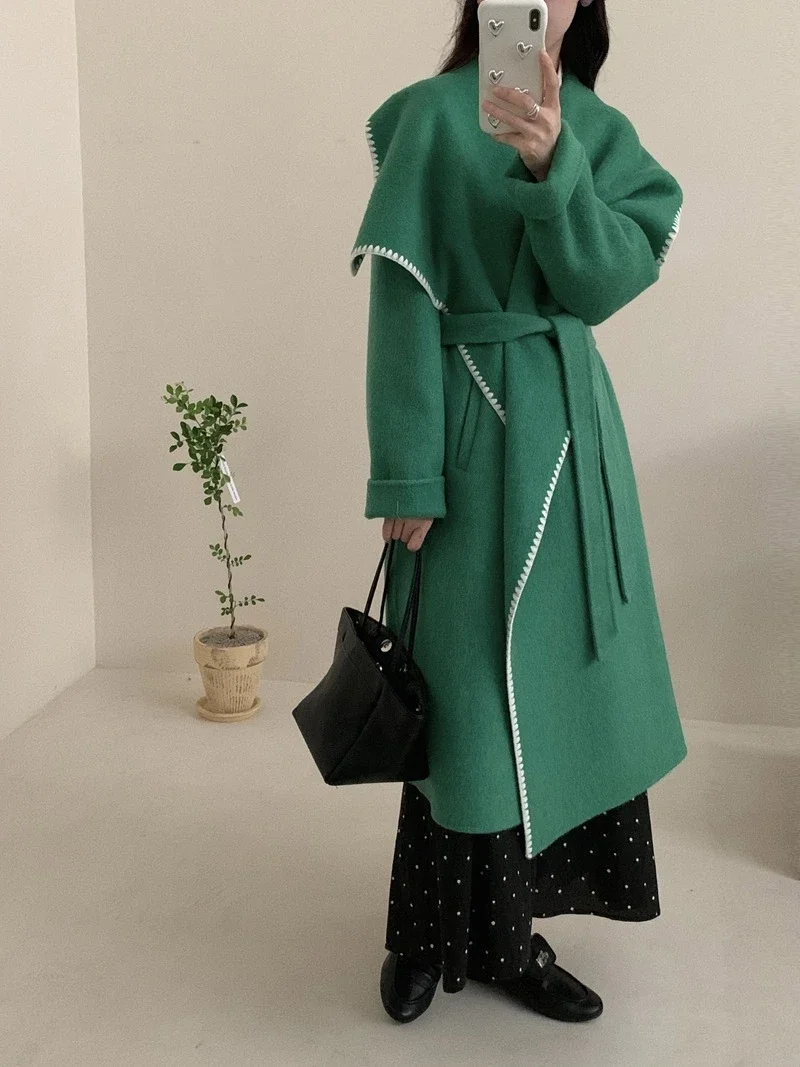 2025. Female Coat Cashmere Autumn Winter Jacket Women Korean Wool Coat Outerwear Streetwear New Fashion
2025. Female Coat Cashmere Autumn Winter Jacket Women Korean Wool Coat Outerwear Streetwear New Fashion