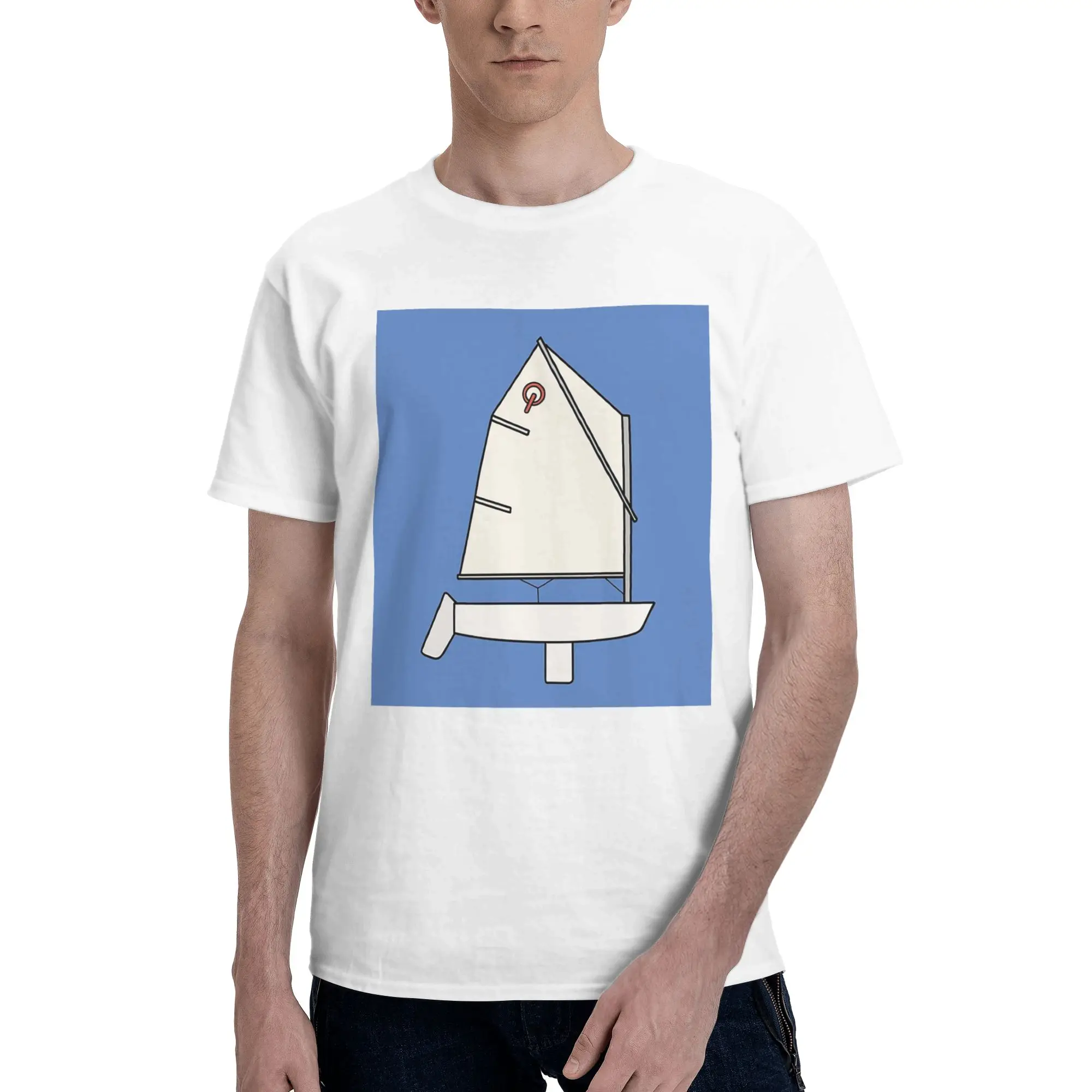 Optimist sailboat 100% Cotton T-Shirt Men's Fashion T Shirts Men O-Neck Short Sleeve S-6XL
Optimist sailboat 100% Cotton T-Shirt Men's Fashion T Shirts Men O-Neck Short Sleeve S-6XL