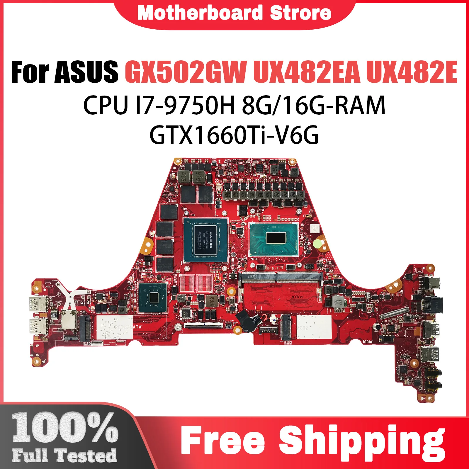 For ASUS GU502GV GX502GU GX502G i5 i7 ROG Zephyrus S GX502GV GX502GW GX502GX GX502GR GX701G GX703G GX502GM Motherboard GX502GW
For ASUS GU502GV GX502GU GX502G i5 i7 ROG Zephyrus S GX502GV GX502GW GX502GX GX502GR GX701G GX703G GX502GM Motherboard GX502GW