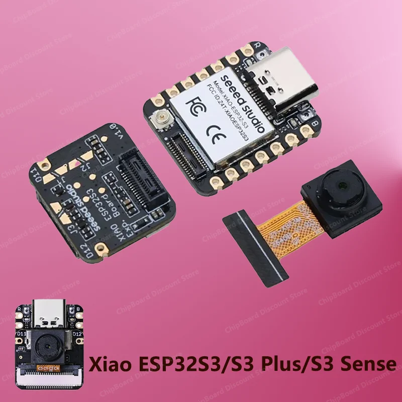 Studio XIAO ESP32S3 Sense 2.4GHz WiFi BLE Mesh 5.0 8MB OV2640 Camera Sensor Module Board for Arduino for Seeeduino
Studio XIAO ESP32S3 Sense 2.4GHz WiFi BLE Mesh 5.0 8MB OV2640 Camera Sensor Module Board for Arduino for Seeeduino