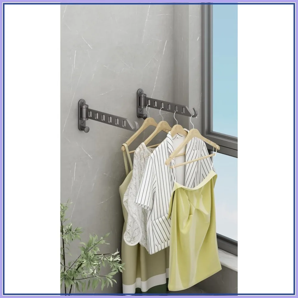 Wall Mounted Clothes Drying Rack, Laundry Drying Rack for Indoor Use, Space Saving, 2 Pack
Wall Mounted Clothes Drying Rack, Laundry Drying Rack for Indoor Use, Space Saving, 2 Pack