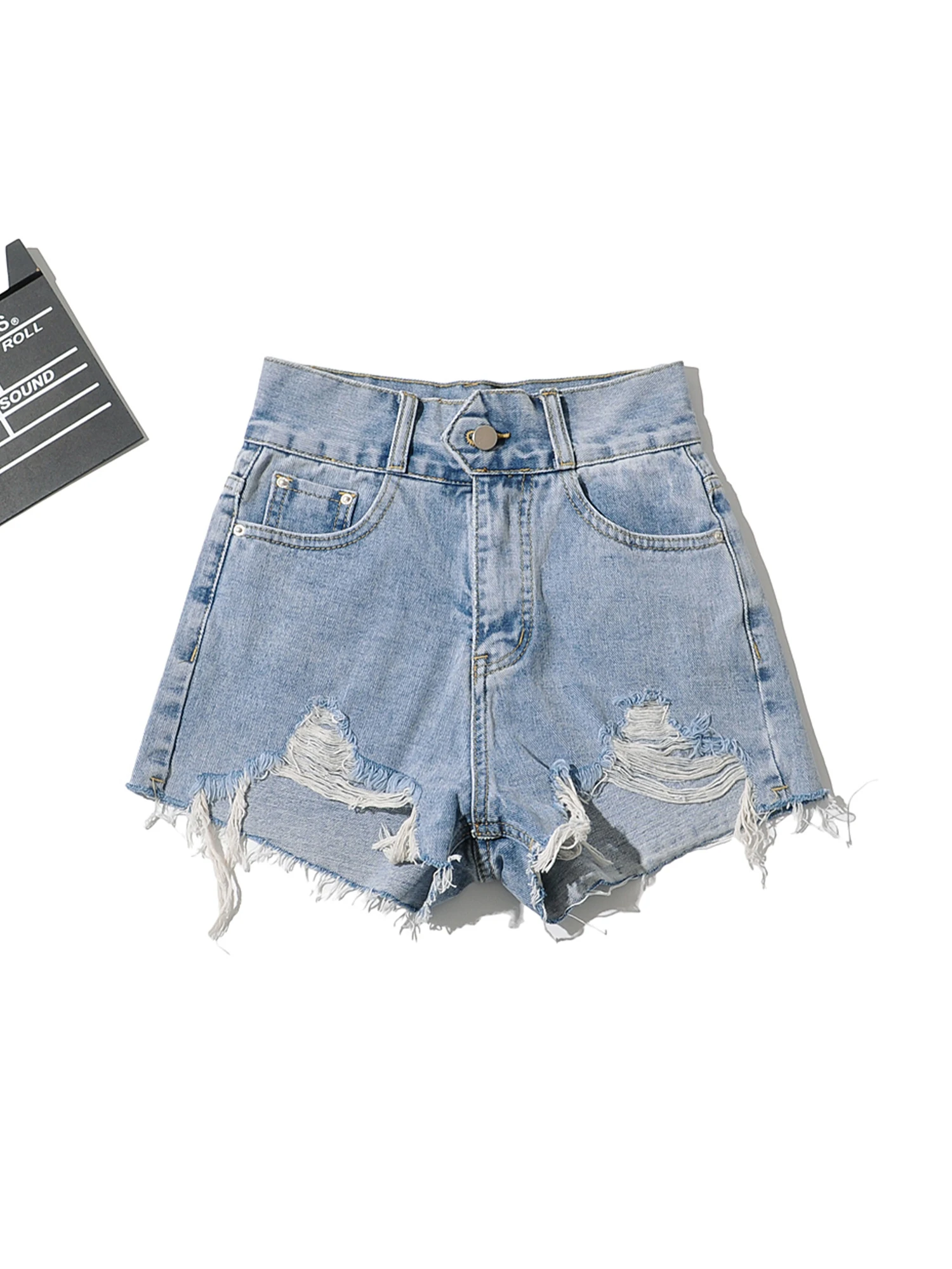 Женские синие джинсовые шорты 2000-х годов Y2k с высокой талией, шорты Harajuku, винтажные рваные микро-ковбойские короткие брюки, летняя одежда
Женские синие джинсовые шорты 2000-х годов Y2k с высокой талией, шорты Harajuku, винтажные рваные микро-ковбойские короткие брюки, летняя одежда