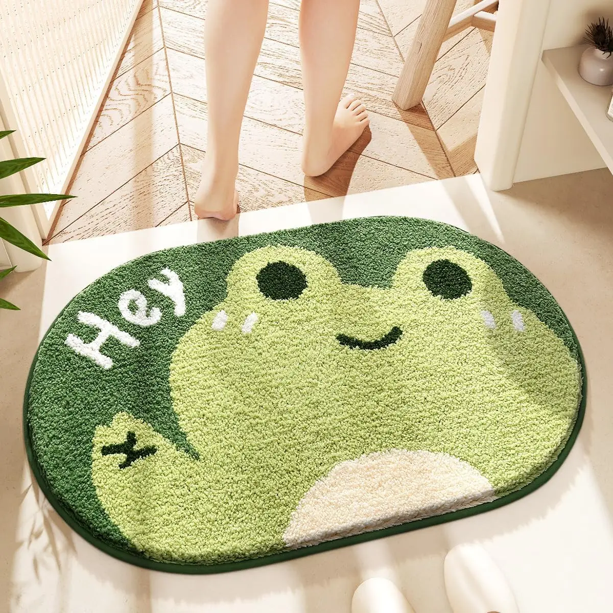 Frog Bathroom Rug Soft Absorbent Bath Rug, Non-Slip Machine Washable Bath Mat, Animal Carpet for Bathroom Home Decor
Frog Bathroom Rug Soft Absorbent Bath Rug, Non-Slip Machine Washable Bath Mat, Animal Carpet for Bathroom Home Decor