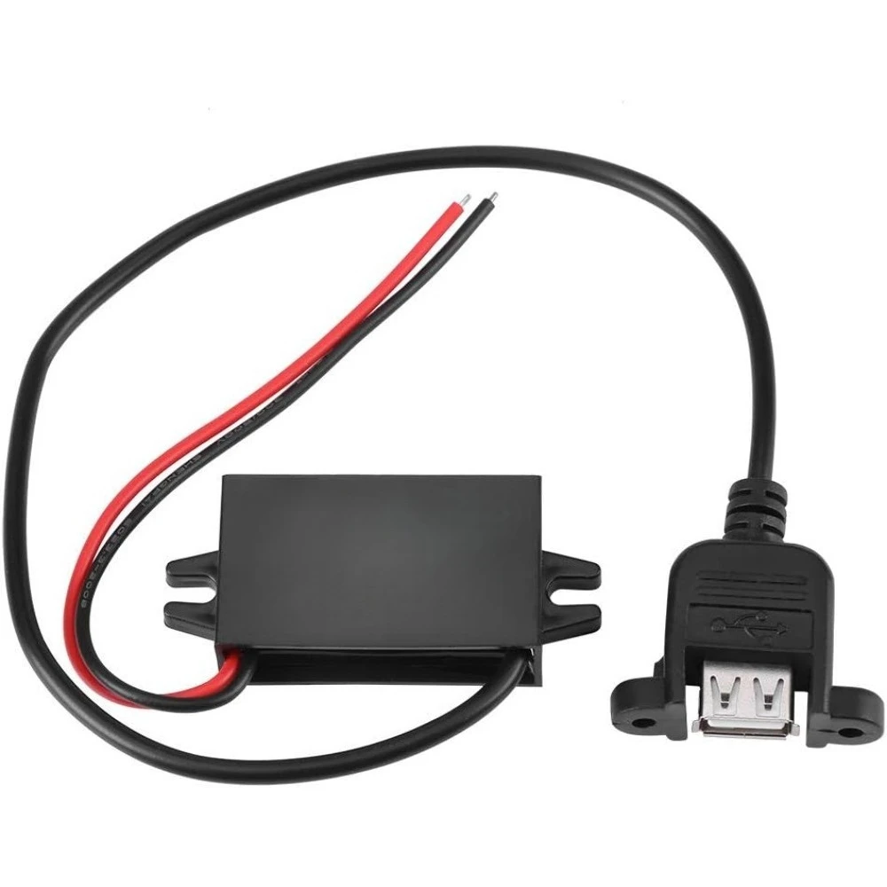 Car DC 12V To 5V 3A Step Down Converter Regulator With Female Panel Mount USB-IP67 Voltage Transformer Plastic Potting Housing
Car DC 12V To 5V 3A Step Down Converter Regulator With Female Panel Mount USB-IP67 Voltage Transformer Plastic Potting Housing