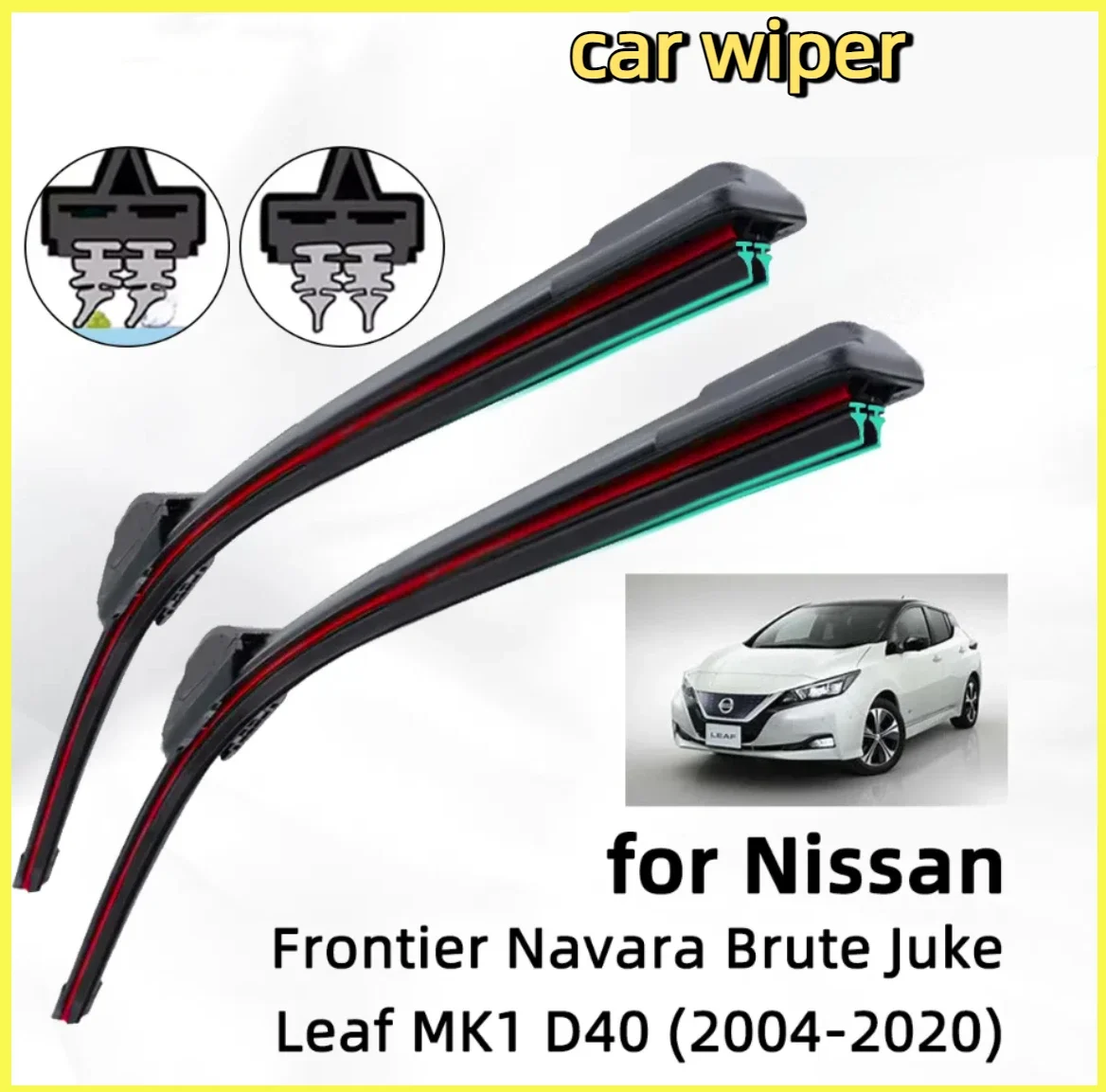 Double Rubber Car Wiper for Nissan Frontier Navara Brute D40 Juke Leaf Front Wiper Blades Brushes Cutter Accessories Windscreen
Double Rubber Car Wiper for Nissan Frontier Navara Brute D40 Juke Leaf Front Wiper Blades Brushes Cutter Accessories Windscreen