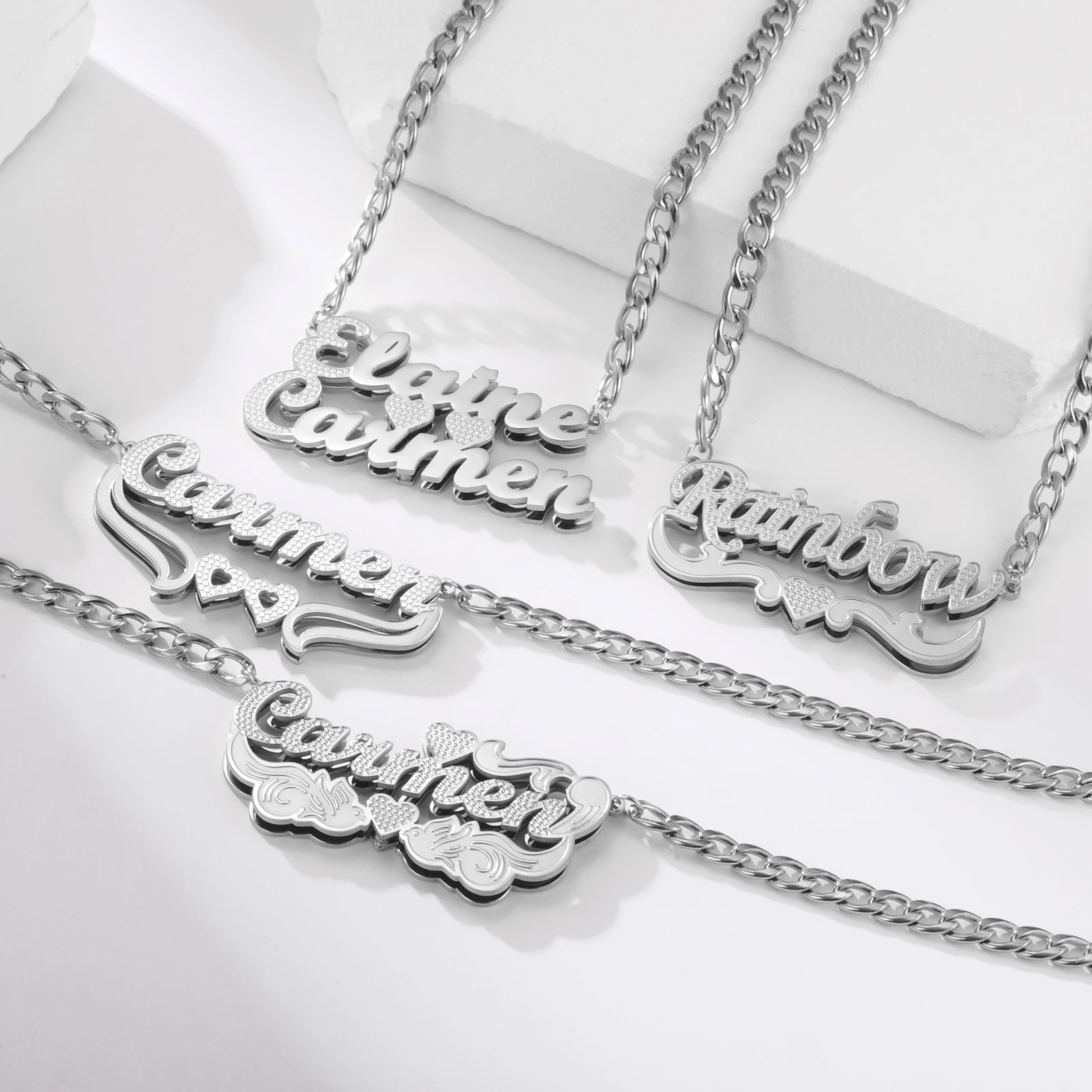 Sipuris Custom Name Necklace For Women Golden Choker Stainless Steel Personalized Corrosion Process Jewelry Wedding Gifts
Sipuris Custom Name Necklace For Women Golden Choker Stainless Steel Personalized Corrosion Process Jewelry Wedding Gifts