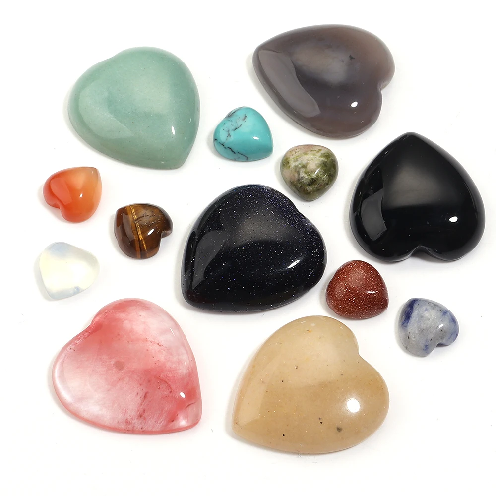 5Pcs Heart Shaped Stone Cabochon 10/25mm Natural Tiger Eye Opal Agates Flat Stone Beads For DIY Craft Ornament Making Supplies
5Pcs Heart Shaped Stone Cabochon 10/25mm Natural Tiger Eye Opal Agates Flat Stone Beads For DIY Craft Ornament Making Supplies