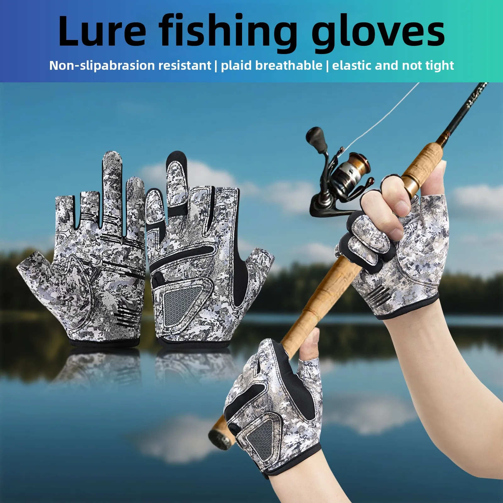 Gift Box Gloves Unisex Three Finger Fishing Non Slip Abrasion Resistant Sun Protection Summer Outdoor Angling One Size
Gift Box Gloves Unisex Three Finger Fishing Non Slip Abrasion Resistant Sun Protection Summer Outdoor Angling One Size