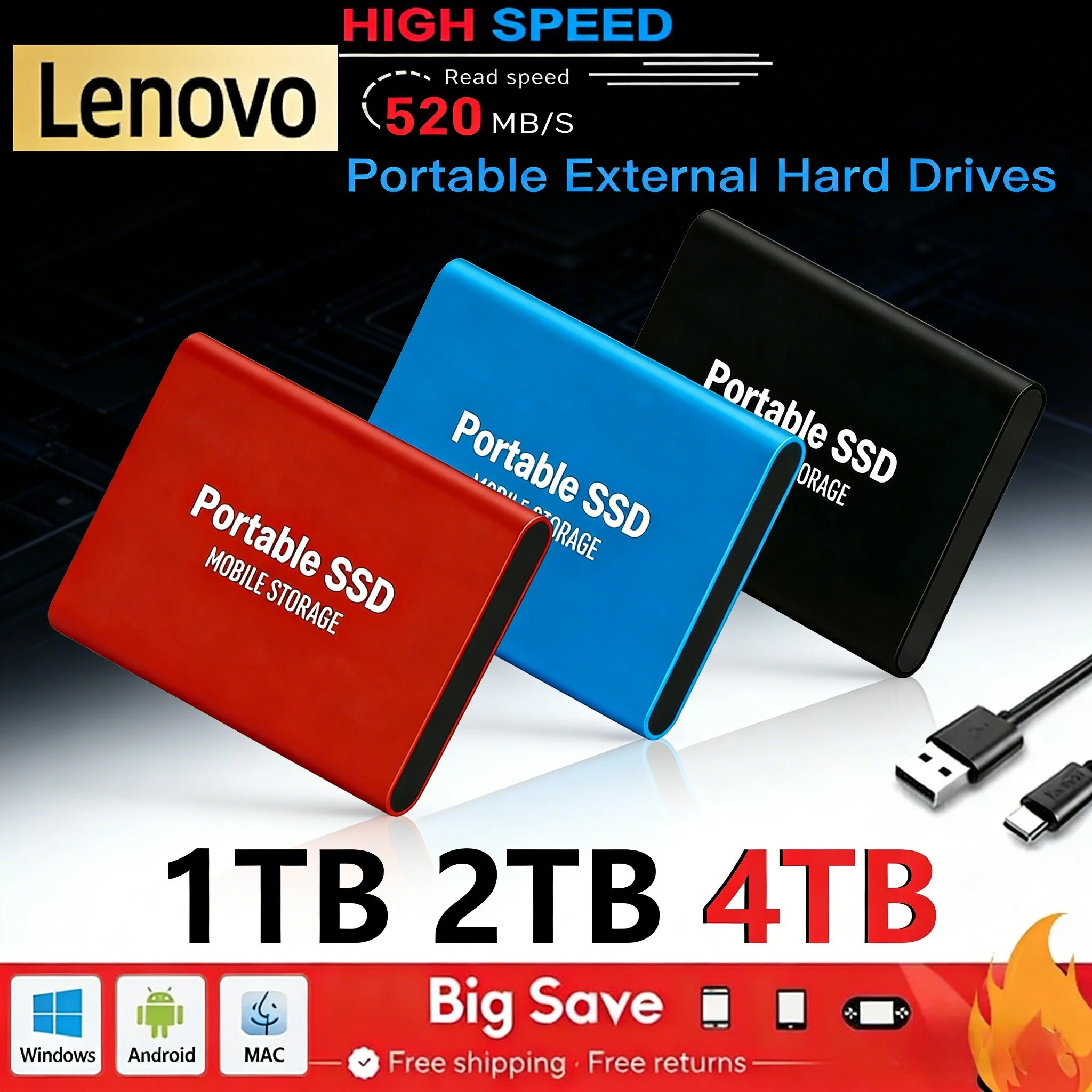 Высокоскоростной внешний жесткий диск Lenovo 500 ГБ, 2 ТБ, 4 ТБ, 8 ТБ, 128 ТБ, 16 ТБ, USB 3.1 SSD, 2.5 дюйма, портативный SSD для ноутбука, PS4
Высокоскоростной внешний жесткий диск Lenovo 500 ГБ, 2 ТБ, 4 ТБ, 8 ТБ, 128 ТБ, 16 ТБ, USB 3.1 SSD, 2.5 дюйма, портативный SSD для ноутбука, PS4